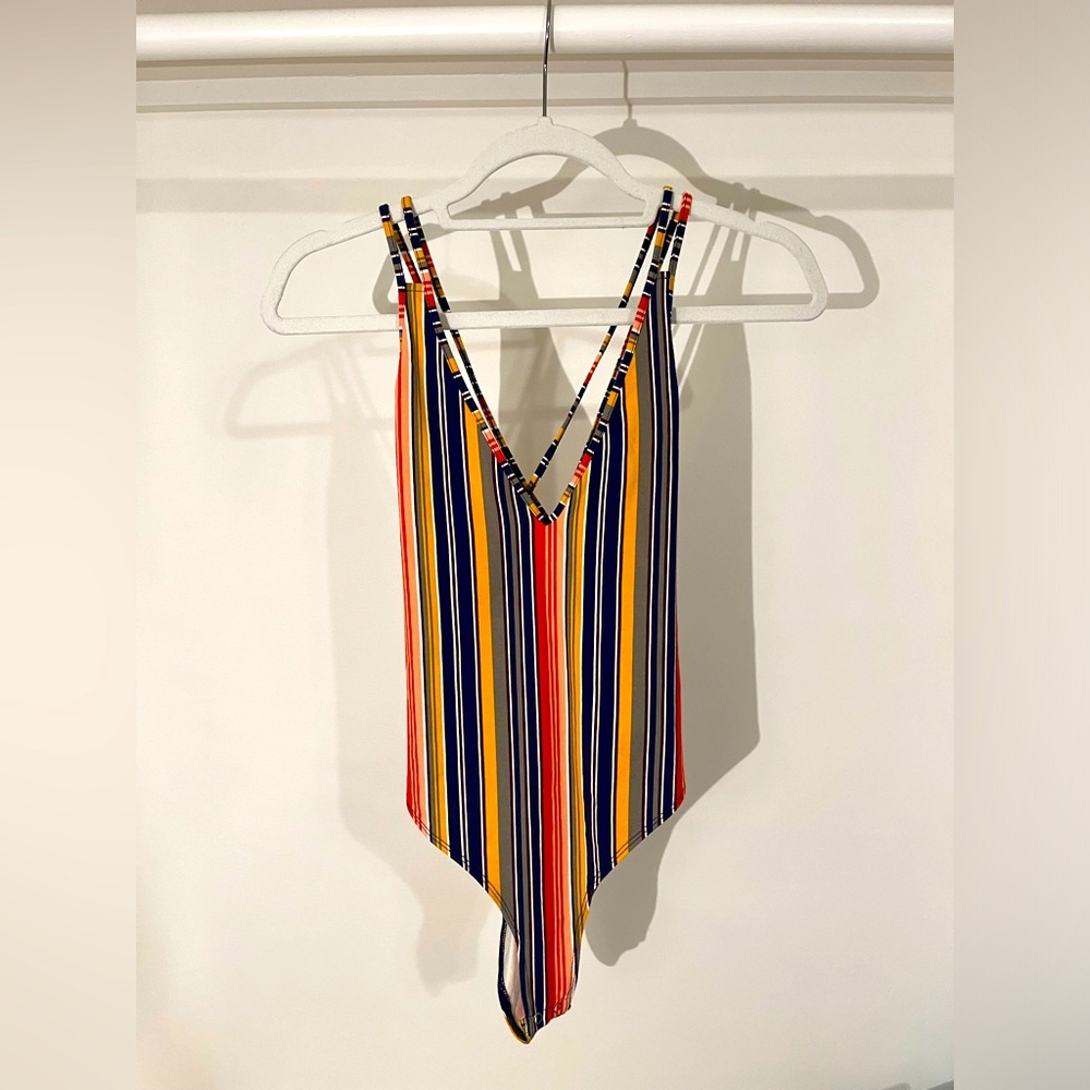 Forever 21 Striped Bodysuit - NWOT